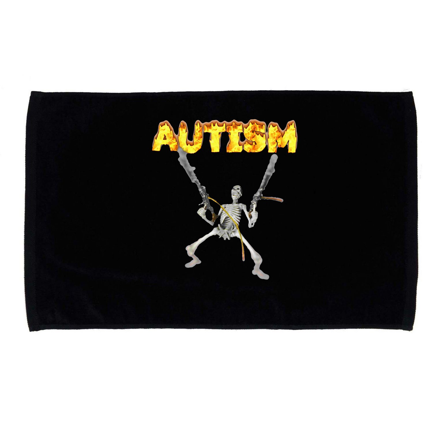 Autism Skeleton Meme Microfiber Hand Towel