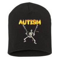 Autism Skeleton Meme Short Acrylic Beanie