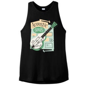 Acoustic Souls Musical Guitar Ladies PosiCharge Tri-Blend Wicking Tank