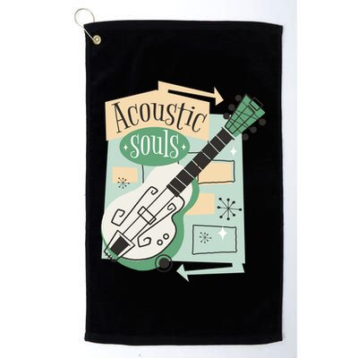 Acoustic Souls Musical Guitar Golf Towel