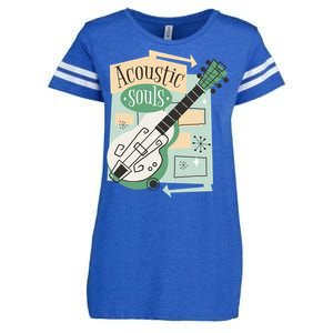 Acoustic Souls Musical Guitar Enza Ladies Jersey Football T-Shirt