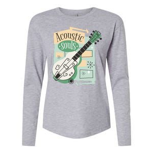 Acoustic Souls Musical Guitar Womens Cotton Relaxed Long Sleeve T-Shirt