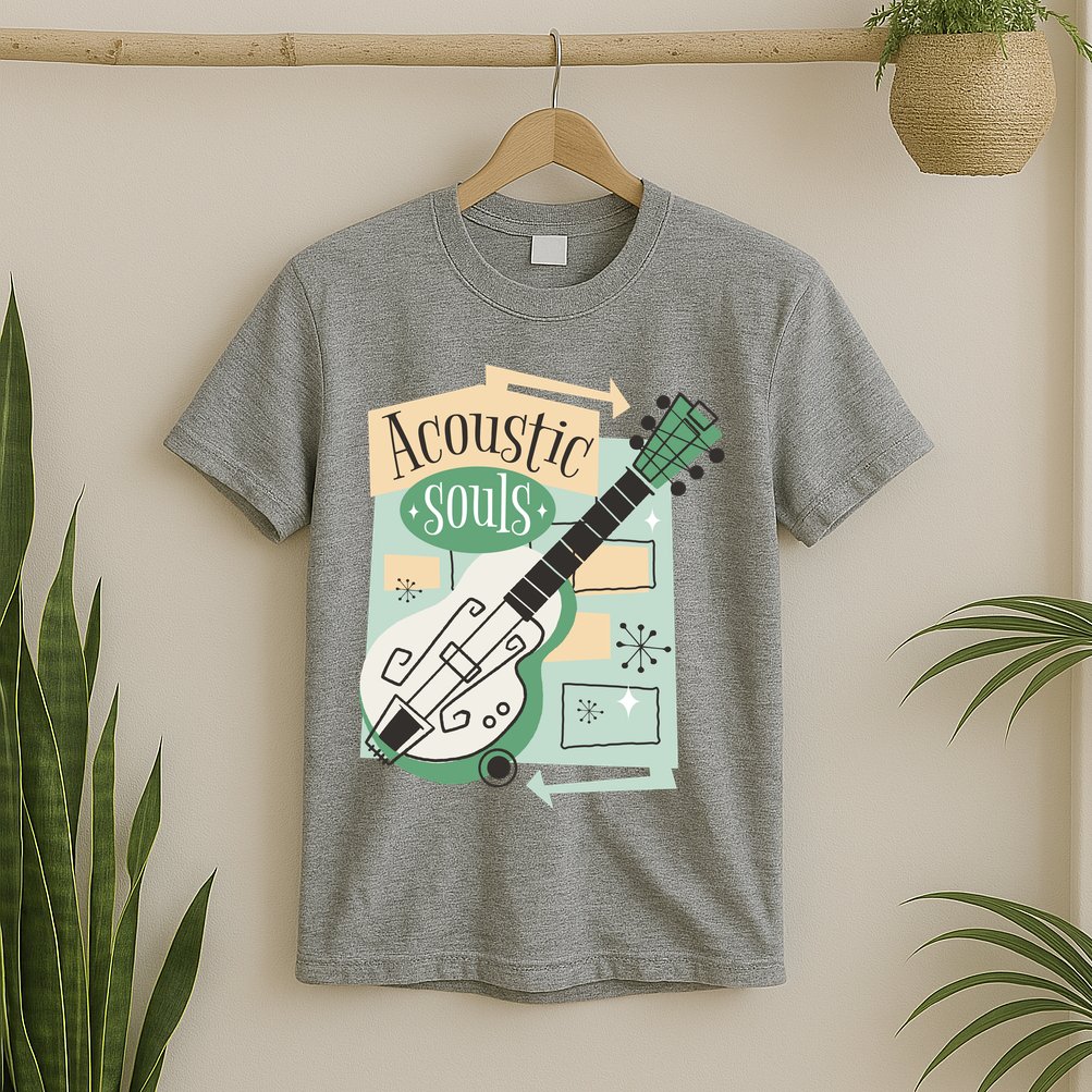 Acoustic Souls Musical Guitar T-Shirt