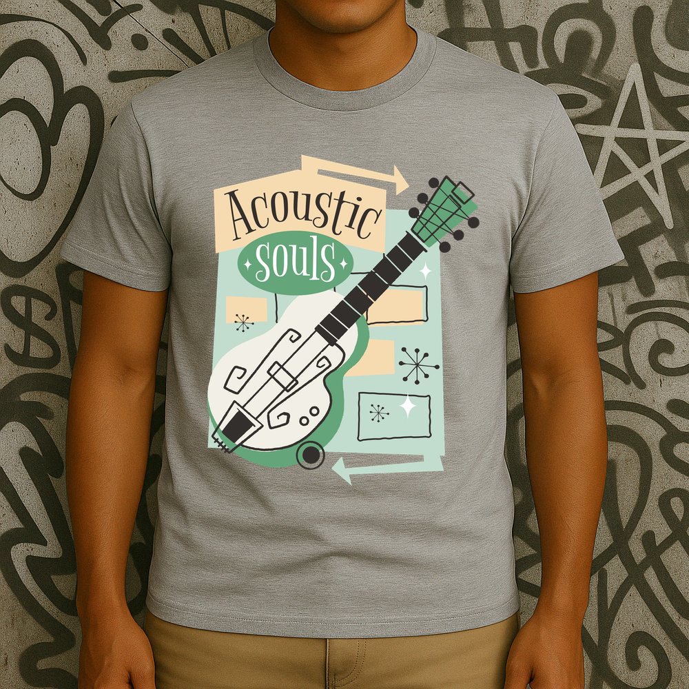 Acoustic Souls Musical Guitar T-Shirt