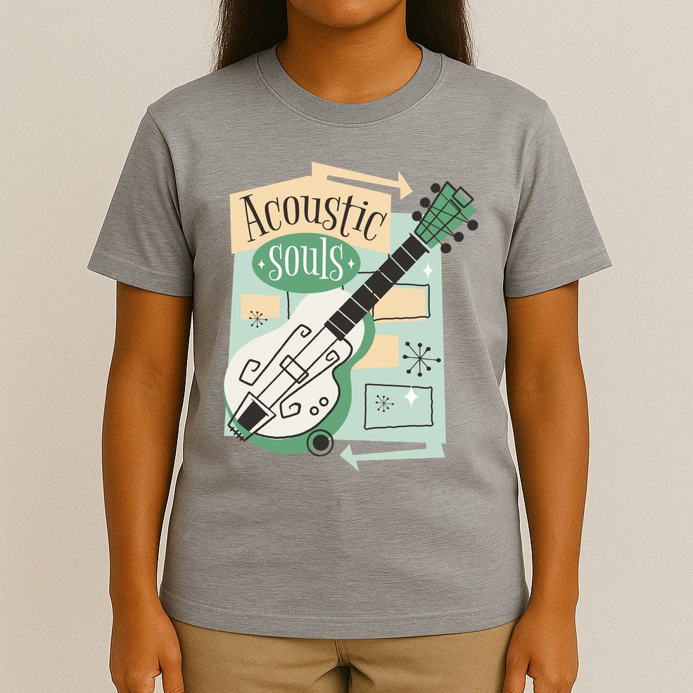 Acoustic Souls Musical Guitar T-Shirt