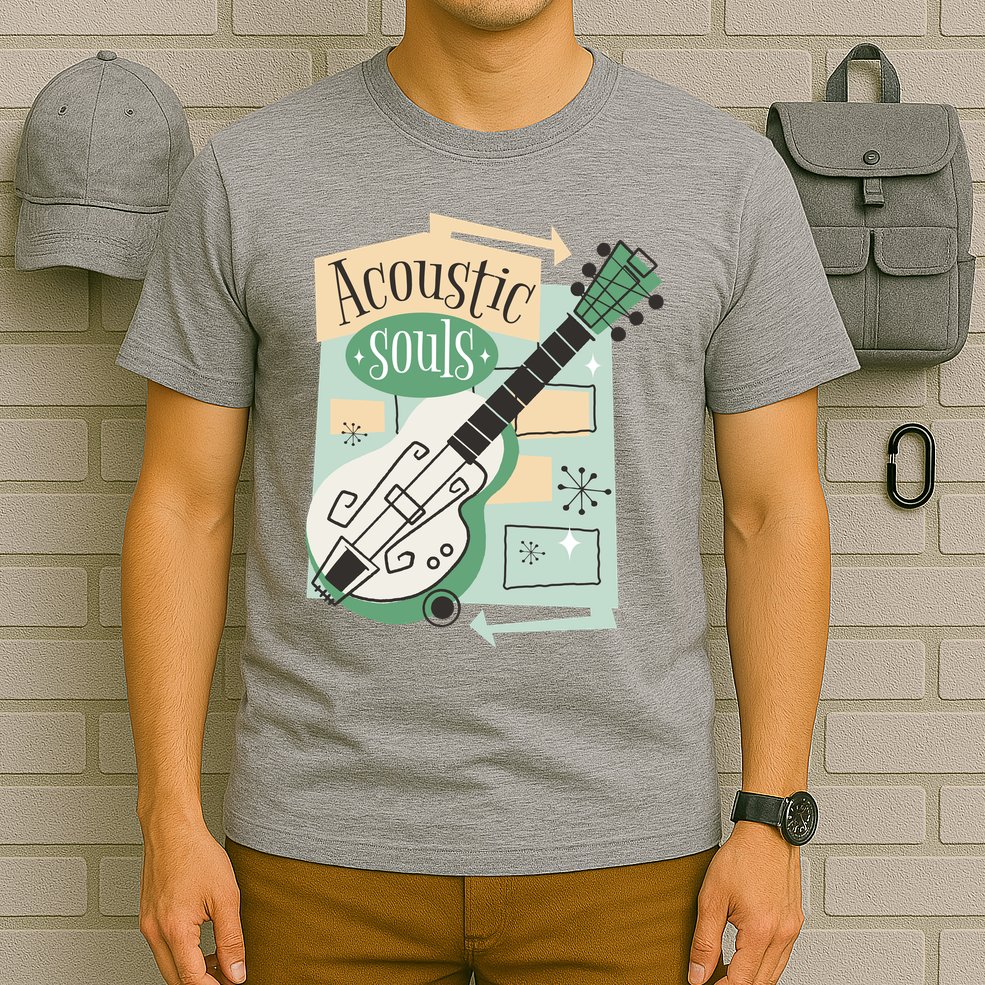 Acoustic Souls Musical Guitar T-Shirt