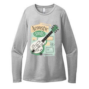 Acoustic Souls Musical Guitar Womens CVC Long Sleeve Shirt