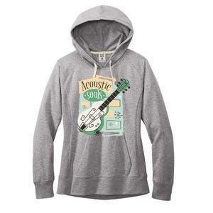 Acoustic Souls Musical Guitar Women's Fleece Hoodie