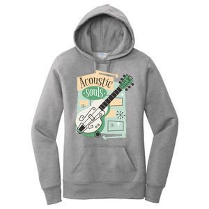 Acoustic Souls Musical Guitar Women's Pullover Hoodie