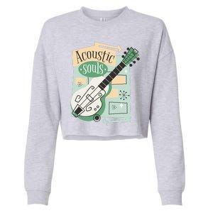 Acoustic Souls Musical Guitar Cropped Pullover Crew