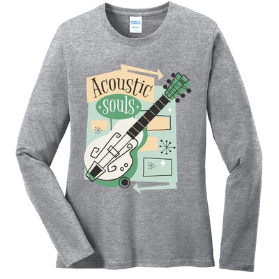 Acoustic Souls Musical Guitar Ladies Long Sleeve Shirt