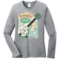 Acoustic Souls Musical Guitar Ladies Long Sleeve Shirt