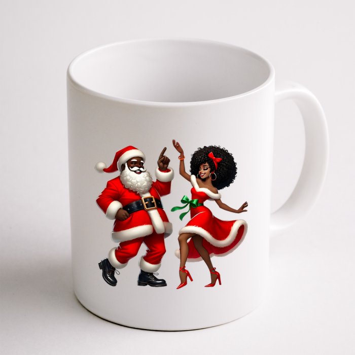 African Santa Mrs Claus Dancing African American Christmas Coffee Mug