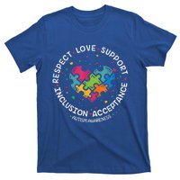 Autism Shirt Mom Dad Respect Love Support Autism Awareness T-Shirt