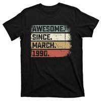 Awesome Since March 1990 33 Years Old Gifts 33rd Birthday T-Shirt