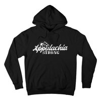 Appalachia Strong Mountain Silhouette Typography Hoodie