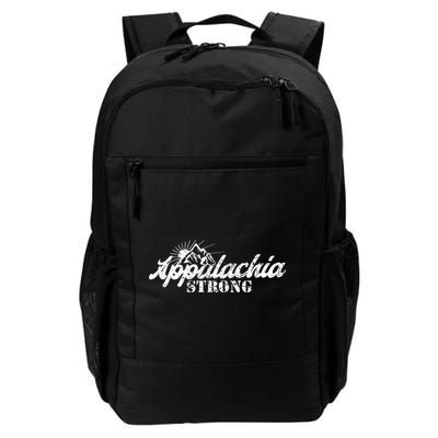 Appalachia Strong Mountain Silhouette Typography Backpack