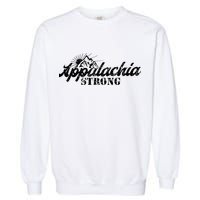 Appalachia Strong Mountain Silhouette Typography Garment-Dyed Sweatshirt