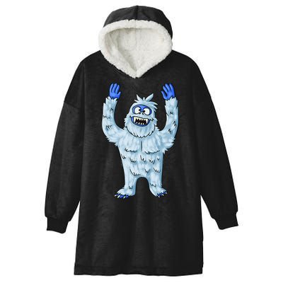 Abominable Snow Monster Christmas Abominable Snowman Hooded Wearable Blanket