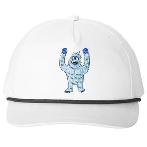 Abominable Snow Monster Christmas Abominable Snowman Snapback Five-Panel Rope Hat