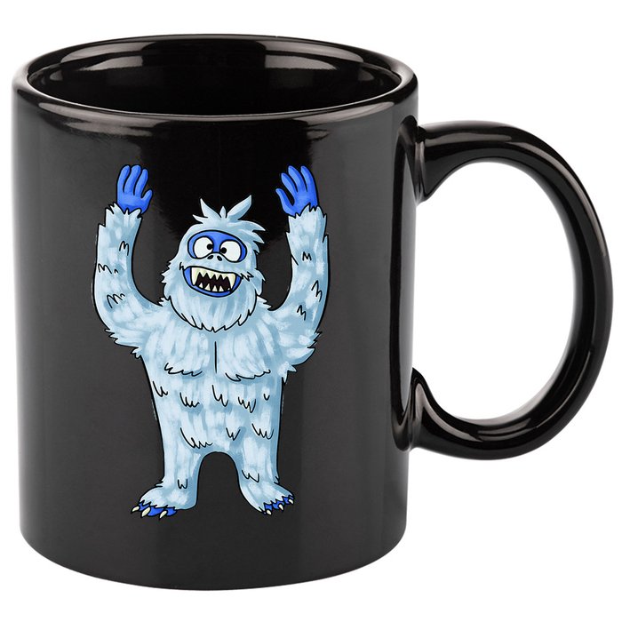 Abominable Snow Monster Christmas Abominable Snowman 11oz C Handle Ceramic Mug
