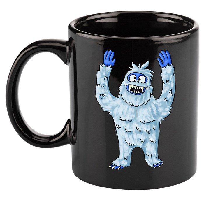 Abominable Snow Monster Christmas Abominable Snowman 11oz C Handle Ceramic Mug