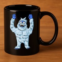Abominable Snow Monster Christmas Abominable Snowman 11oz C Handle Ceramic Mug