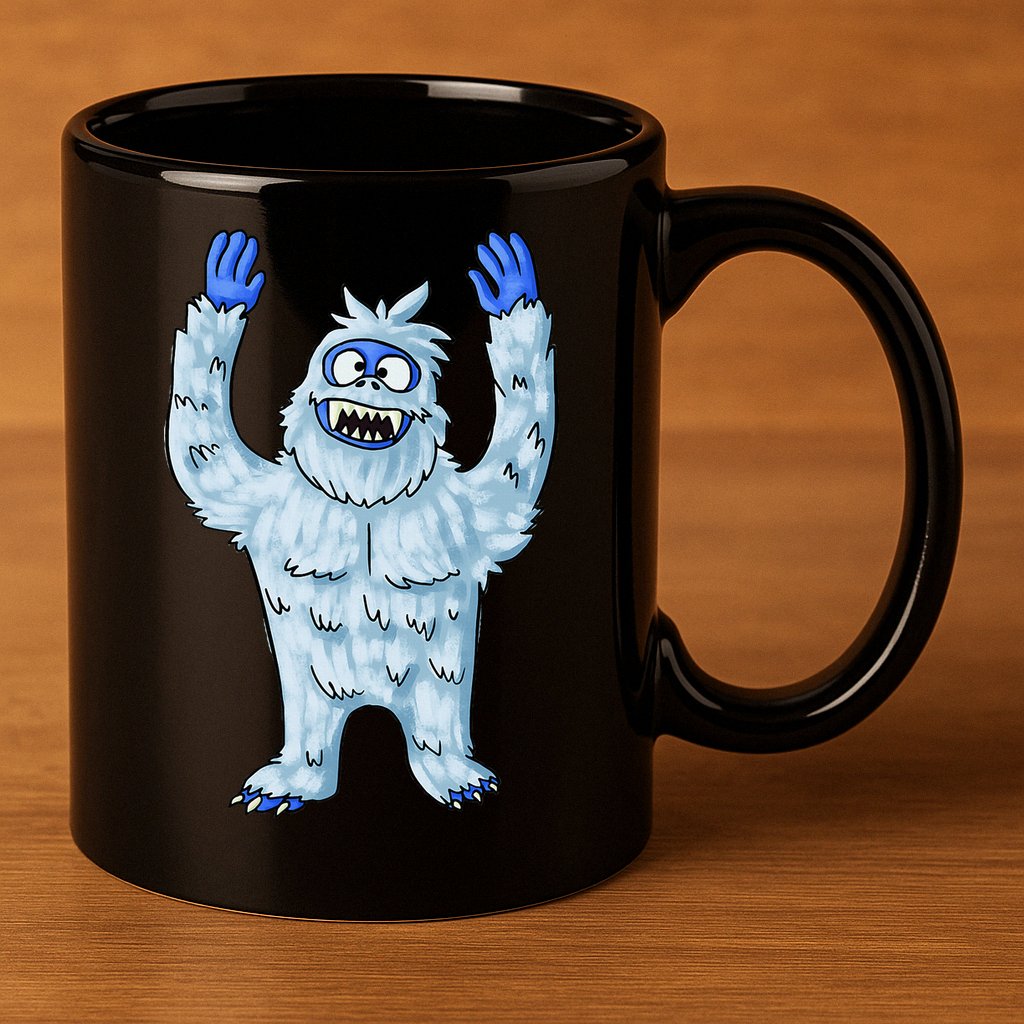 Abominable Snow Monster Christmas Abominable Snowman 11oz C Handle Ceramic Mug