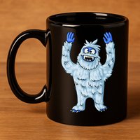 Abominable Snow Monster Christmas Abominable Snowman 11oz C Handle Ceramic Mug