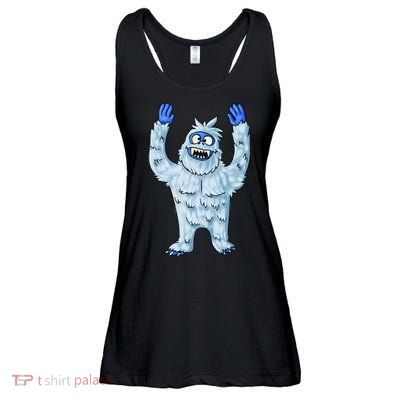 Abominable Snow Monster Christmas Abominable Snowman Ladies Essential Flowy Tank