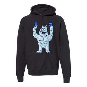 Abominable Snow Monster Christmas Abominable Snowman Premium Hoodie