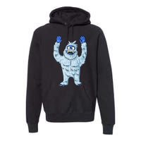 Abominable Snow Monster Christmas Abominable Snowman Premium Hoodie