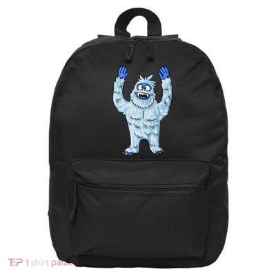 Abominable Snow Monster Christmas Abominable Snowman 16 in Basic Backpack