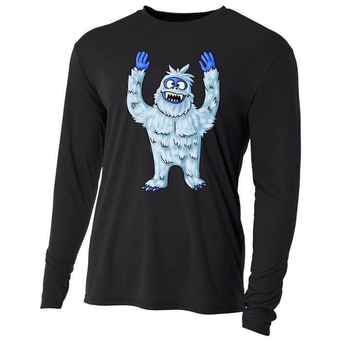 Abominable Snow Monster Christmas Abominable Snowman Cooling Performance Long Sleeve Crew