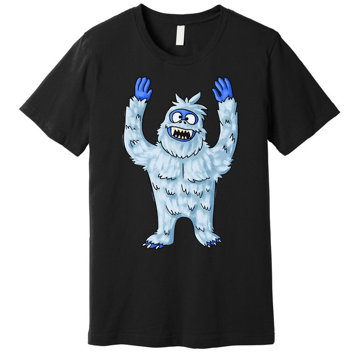 Abominable Snow Monster Christmas Abominable Snowman Premium T-Shirt