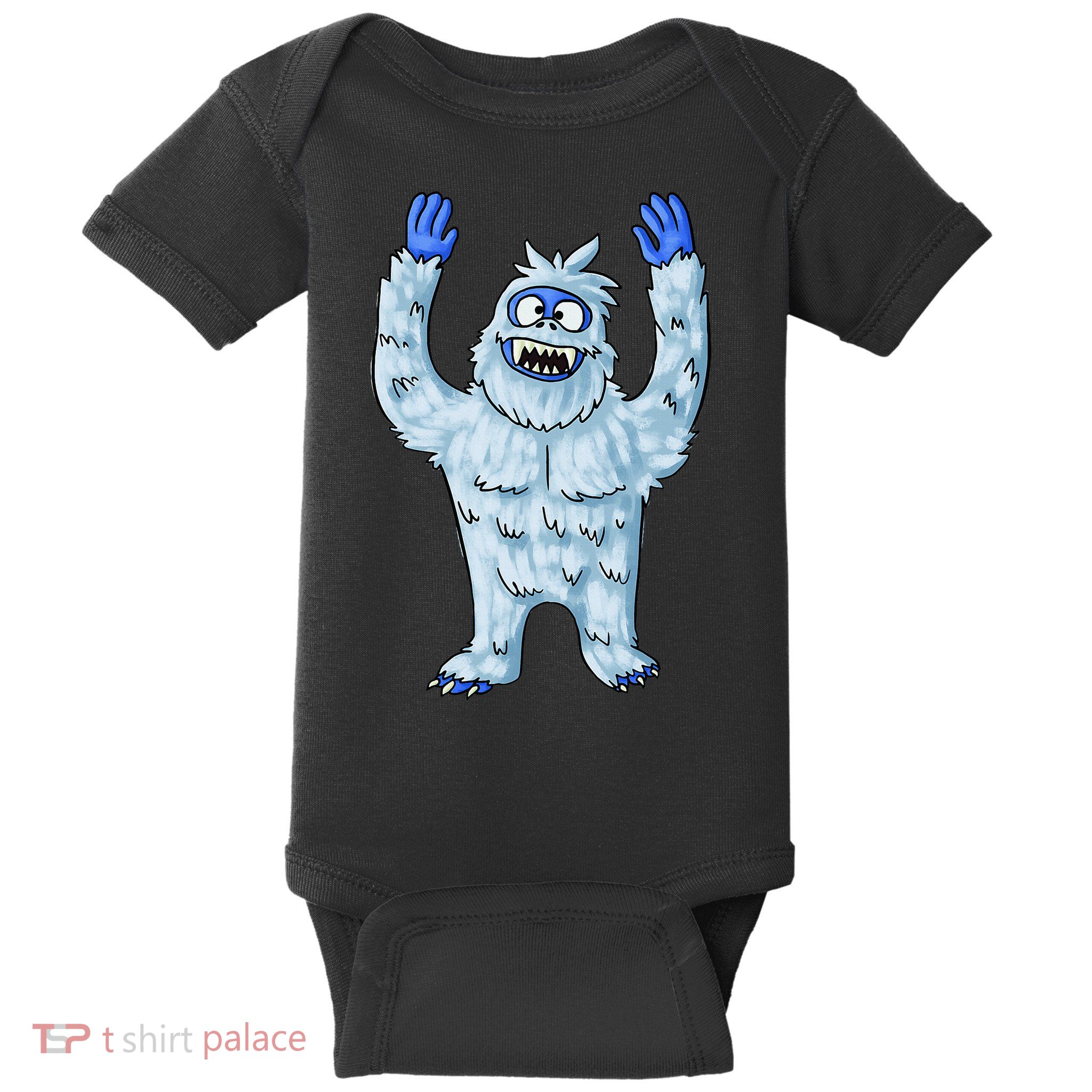 Abominable Snow Monster Christmas Abominable Snowman Baby Bodysuit