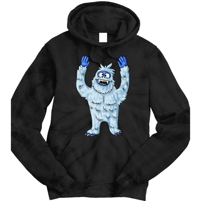 Abominable Snow Monster Christmas Abominable Snowman Tie Dye Hoodie