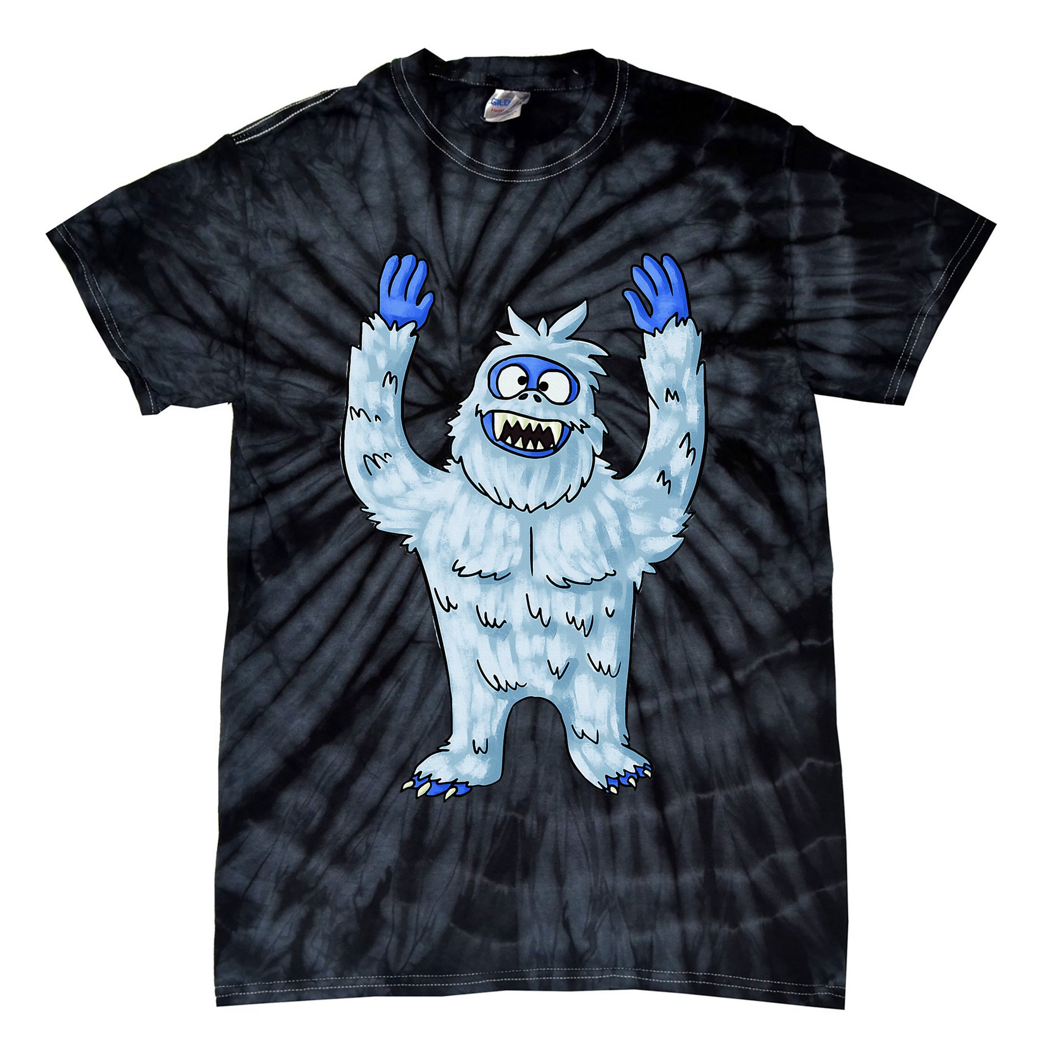 Abominable Snow Monster Christmas Abominable Snowman Tie-Dye T-Shirt