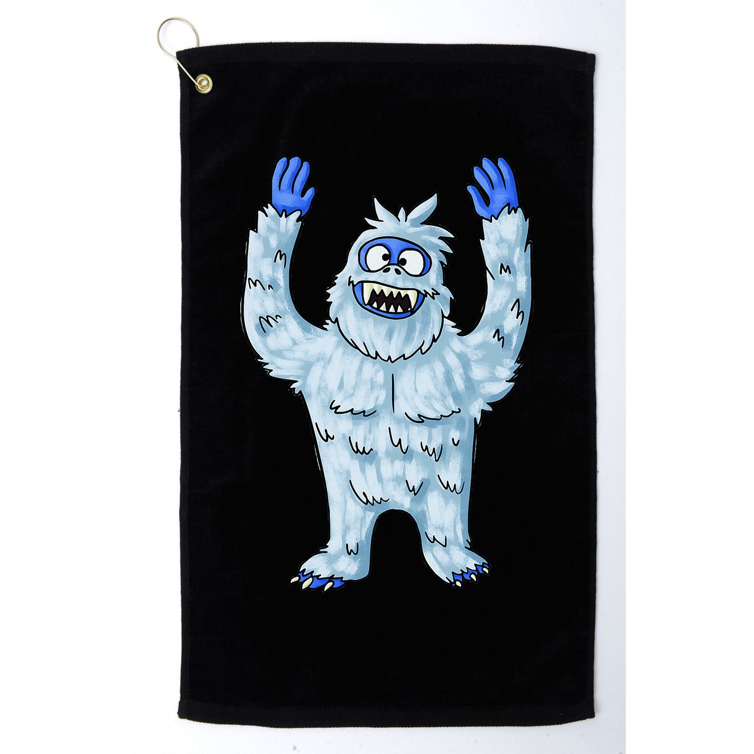 Abominable Snow Monster Christmas Abominable Snowman Golf Towel