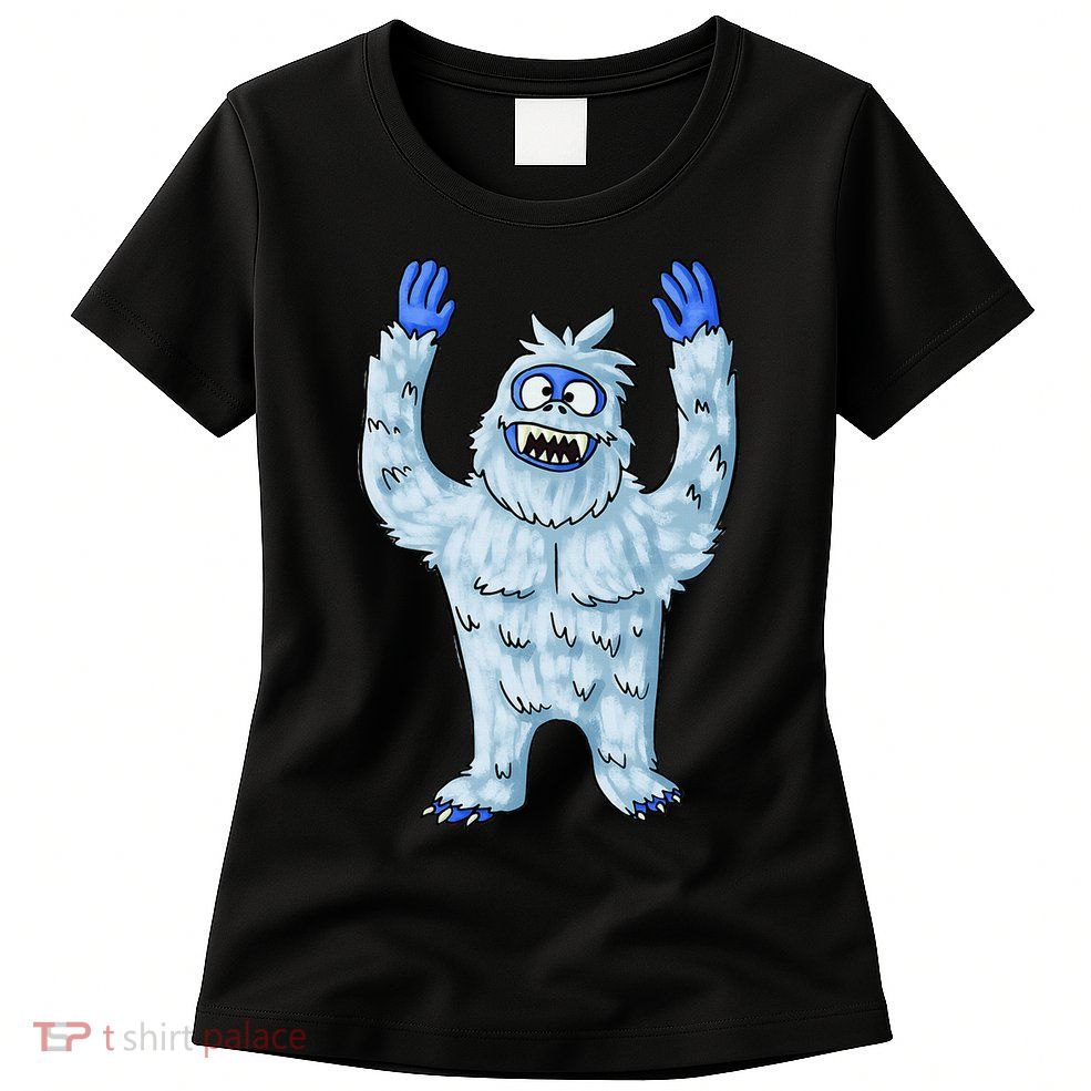 Abominable Snow Monster Christmas Abominable Snowman Womens T-Shirt