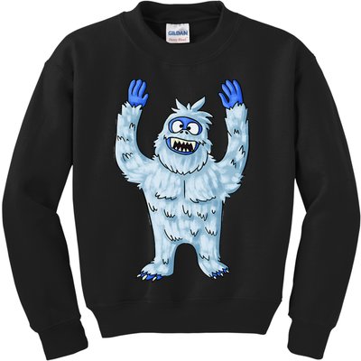 Abominable Snow Monster Christmas Abominable Snowman Kids Sweatshirt