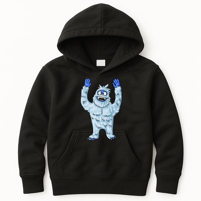 Abominable Snow Monster Christmas Abominable Snowman Kids Hoodie