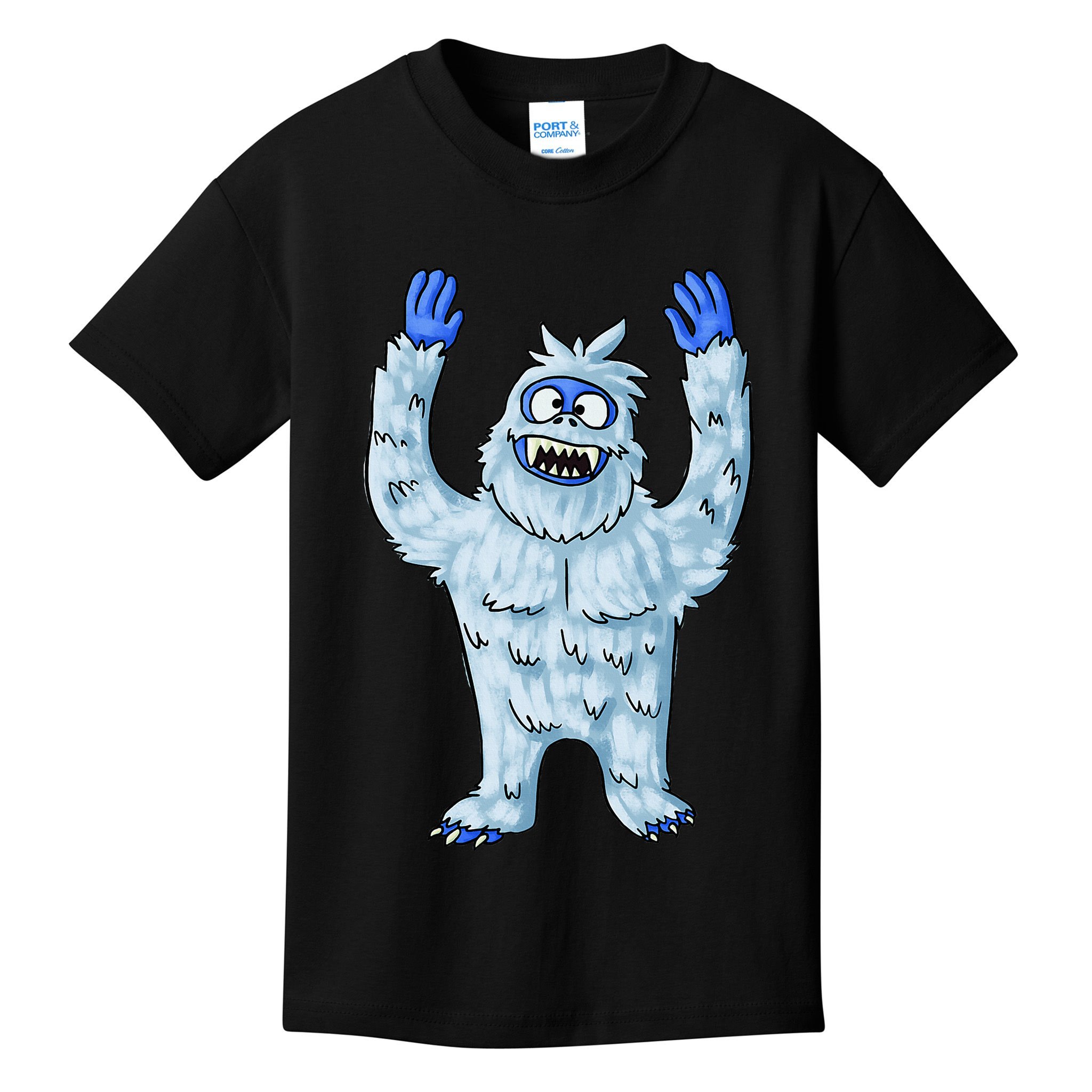 Abominable Snow Monster Christmas Abominable Snowman Kids T-Shirt
