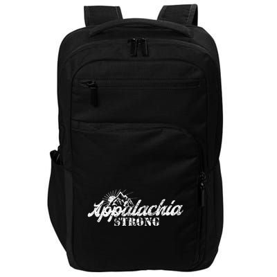 Appalachia Strong Mountain Silhouette Typography Impact Tech Backpack