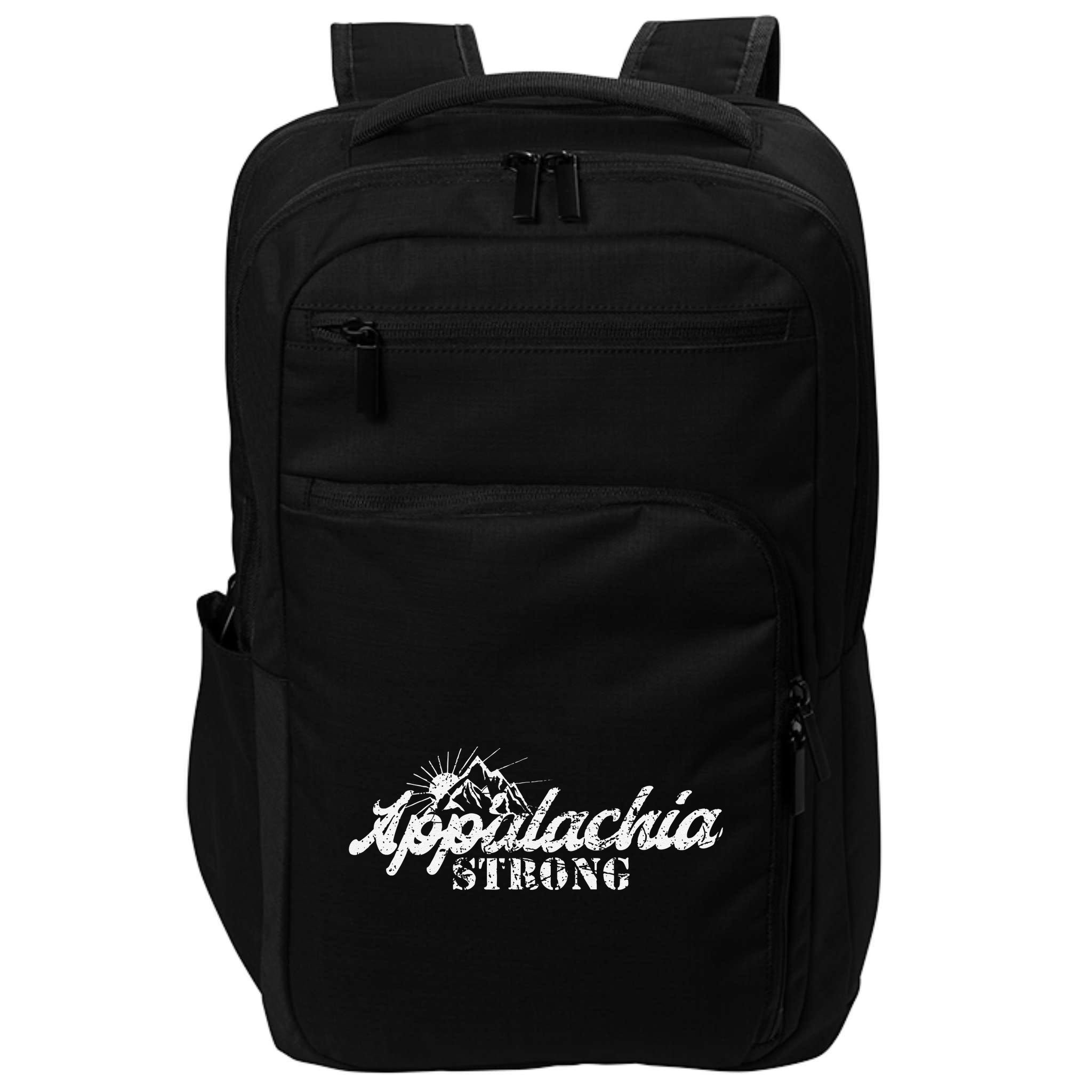 Appalachia Strong Mountain Silhouette Typography Impact Tech Backpack