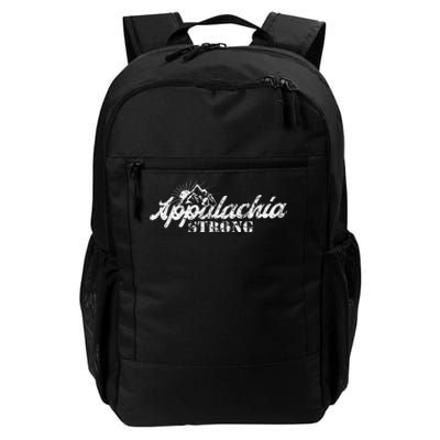 Appalachia Strong Mountain Silhouette Typography Daily Commute Backpack