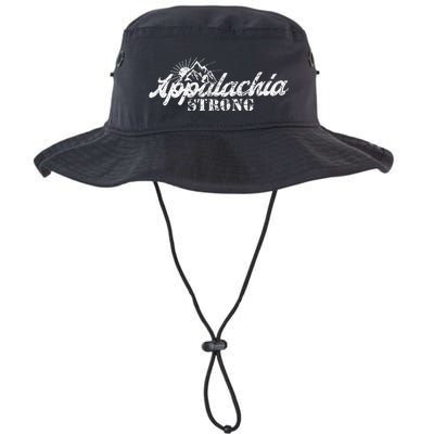 Appalachia Strong Mountain Silhouette Typography Bucket Hat