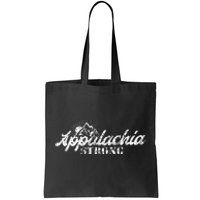 Appalachia Strong Mountain Silhouette Typography Tote Bag