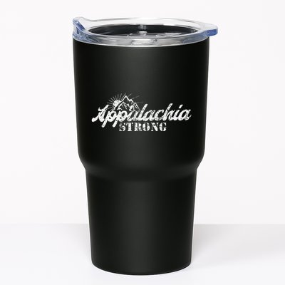 Appalachia Strong Mountain Silhouette Typography Tumbler