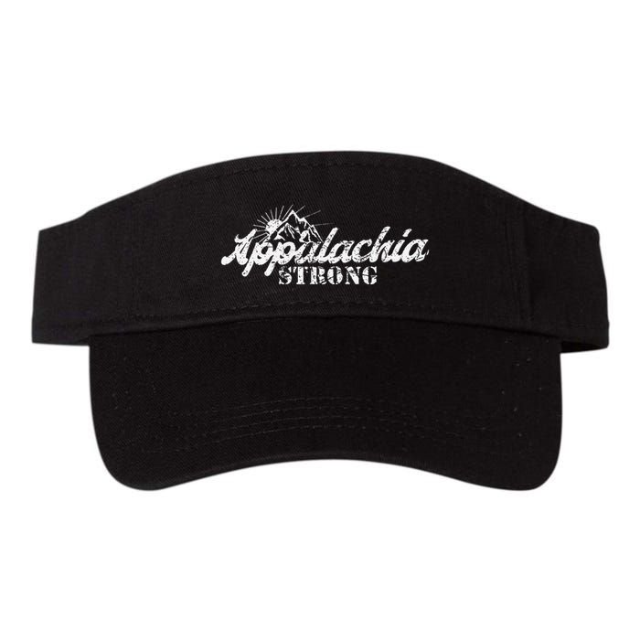 Appalachia Strong Mountain Silhouette Typography Visor
